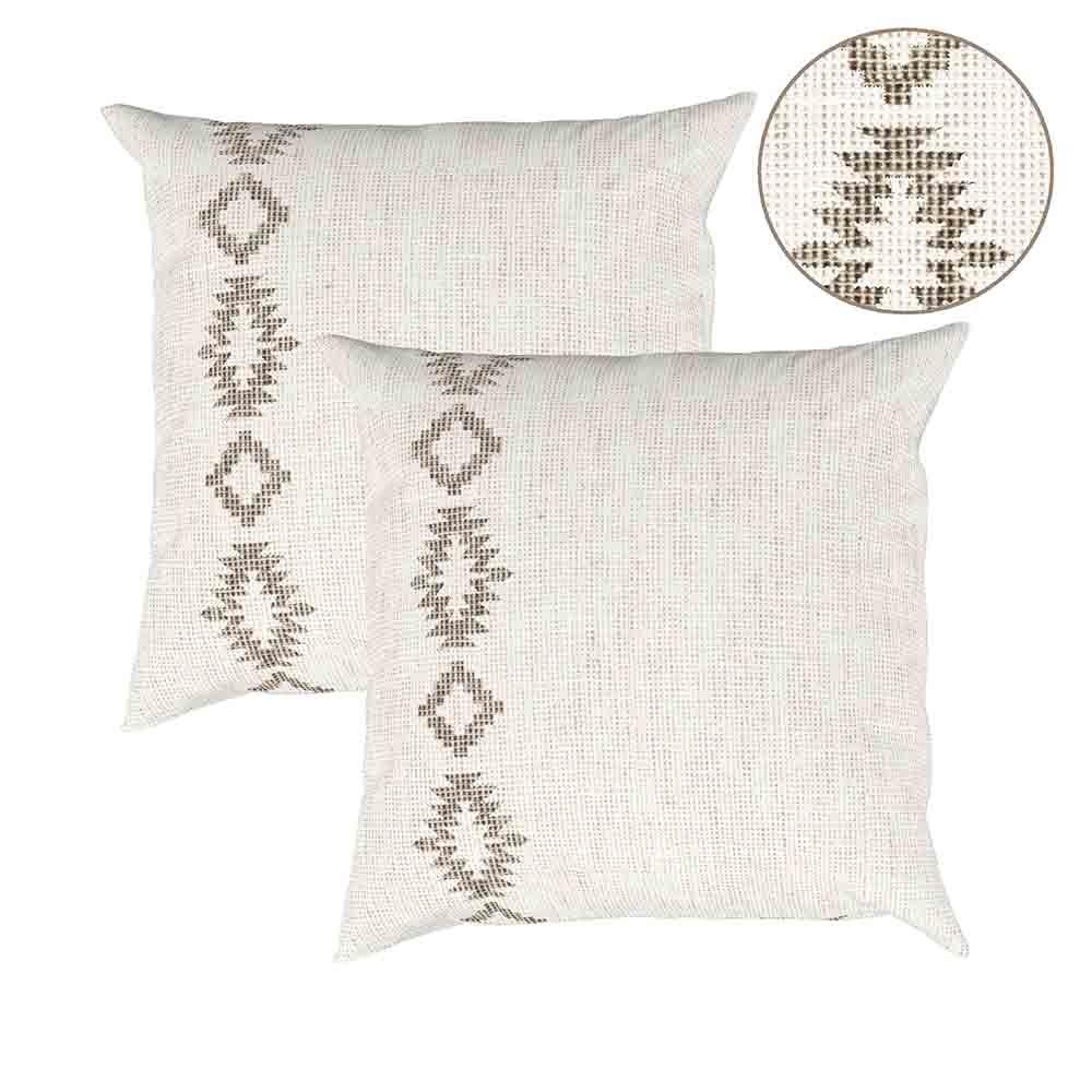 Cy Linen 2Pk - Front of Pillow - Patterned