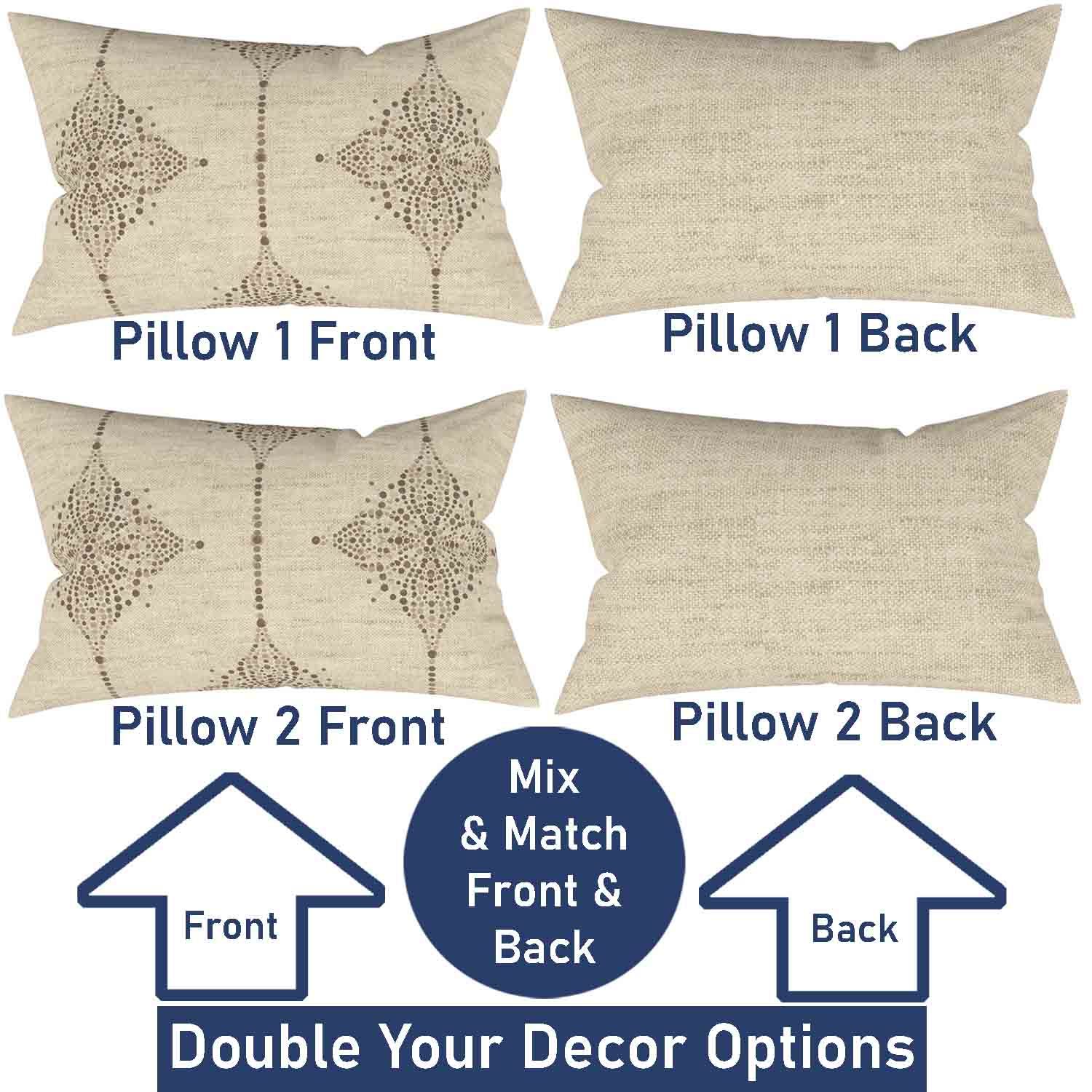 Ian & Ivy Moroccan Asymmetrical Pillow Cover Set