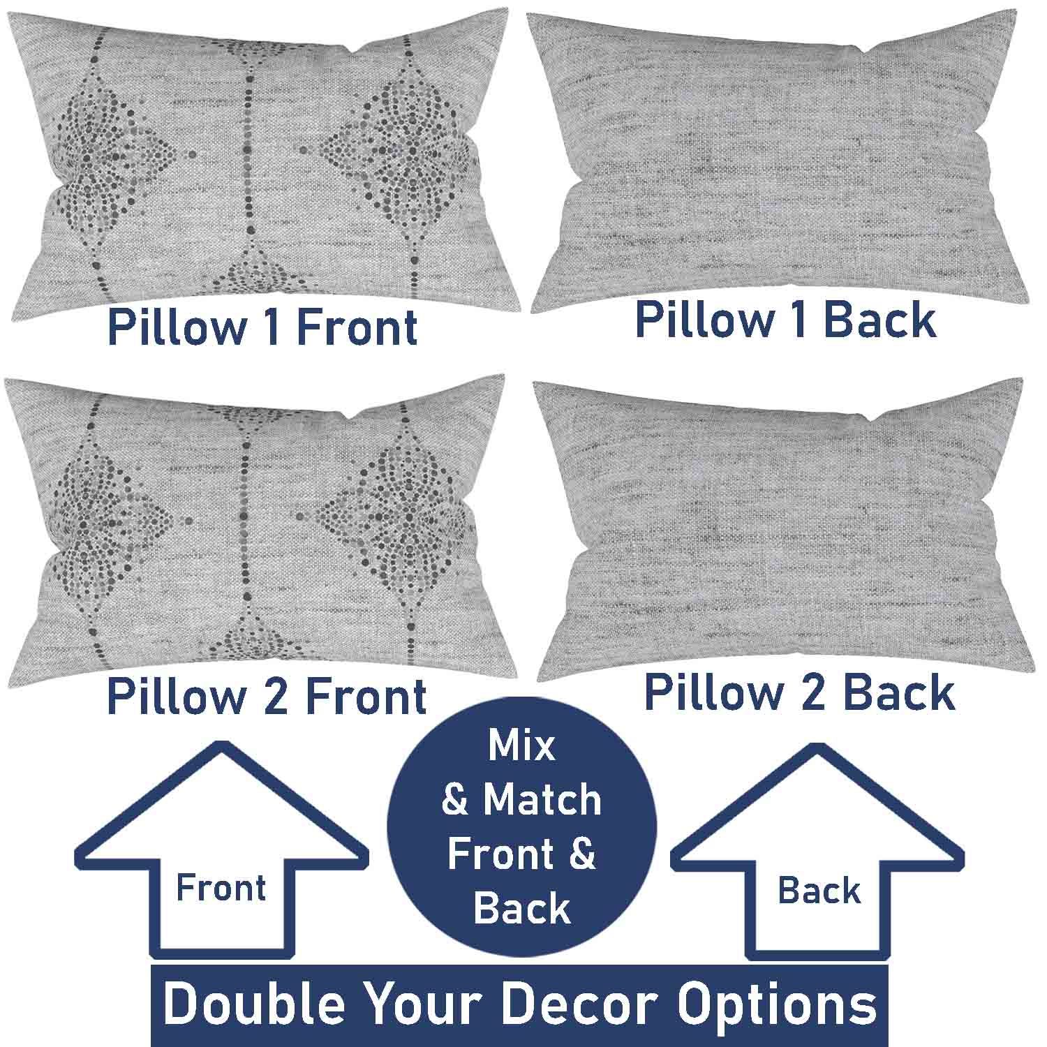 Ian & Ivy Moroccan Asymmetrical Pillow Cover Set