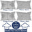 Ian & Ivy Moroccan Asymmetrical Pillow Cover Set