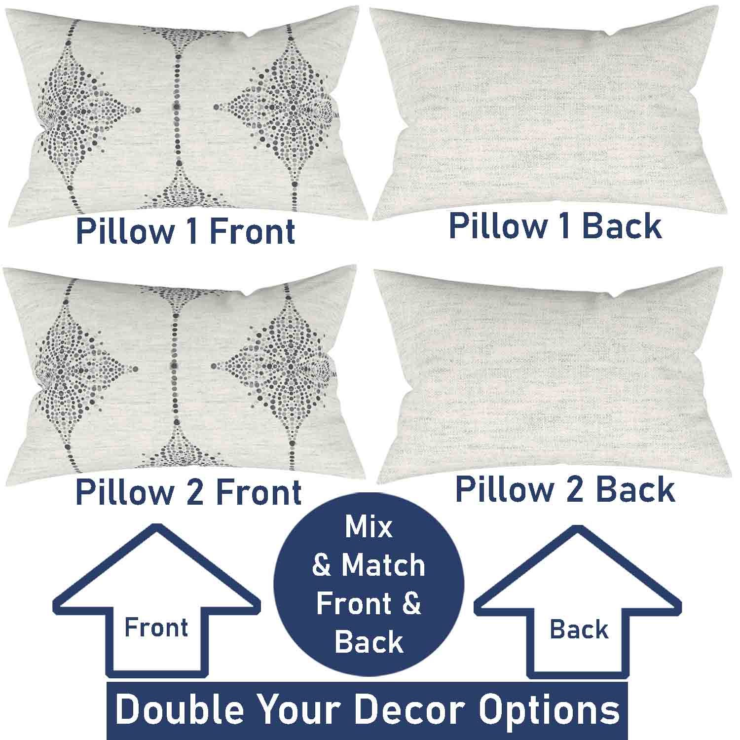 Ian & Ivy Moroccan Asymmetrical Pillow Cover Set