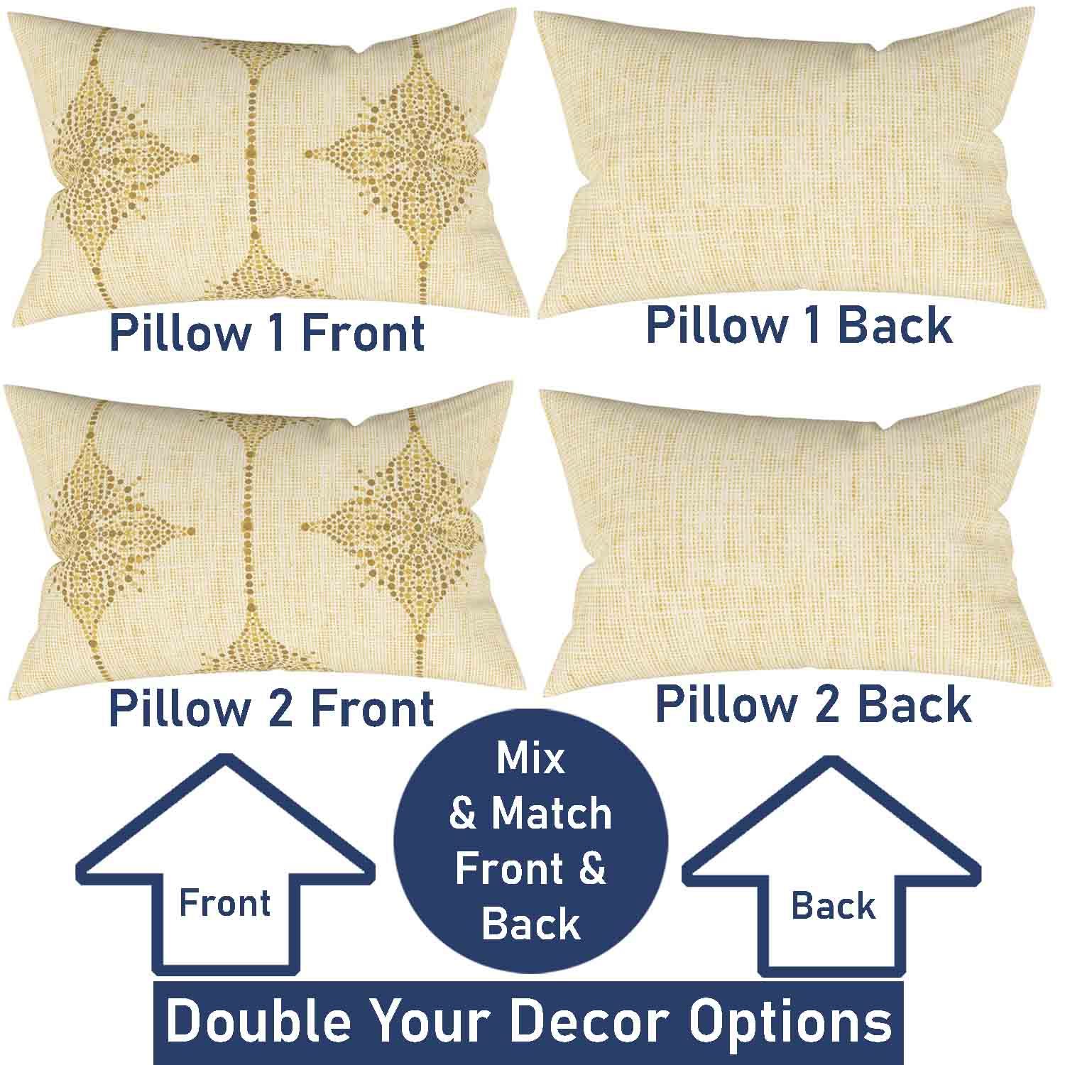 Ian & Ivy Moroccan Asymmetrical Pillow Cover Set