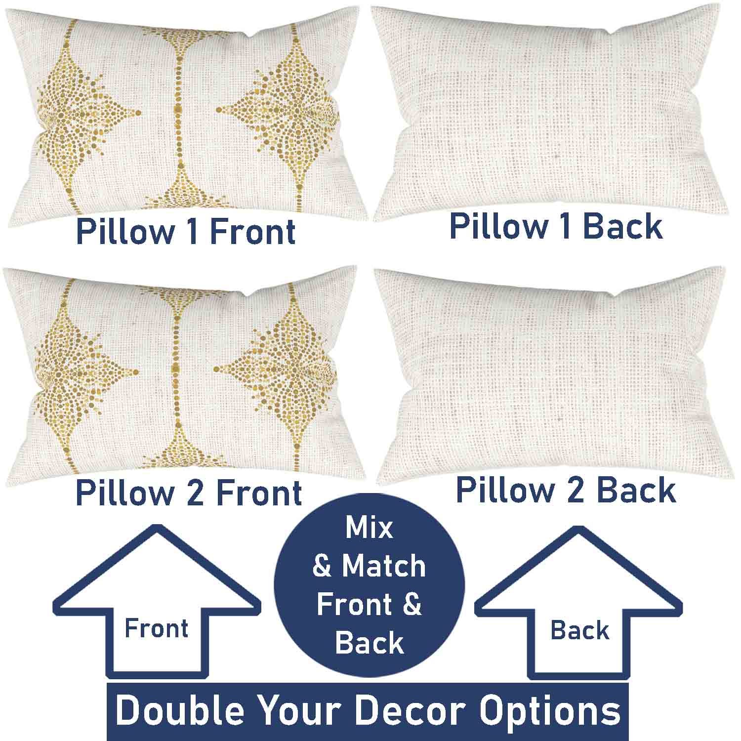 Ian & Ivy Moroccan Asymmetrical Pillow Cover Set