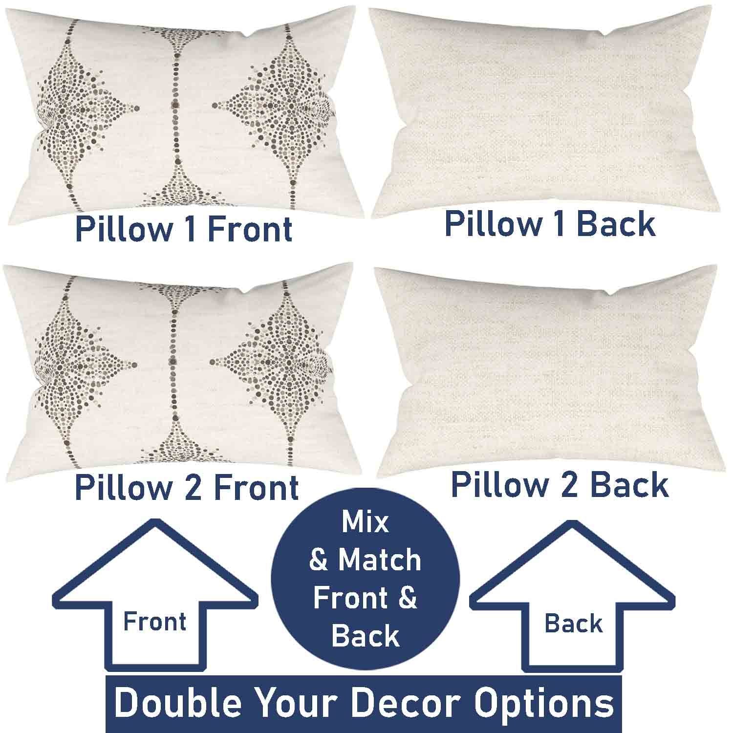 Ian & Ivy Moroccan Asymmetrical Pillow Cover Set