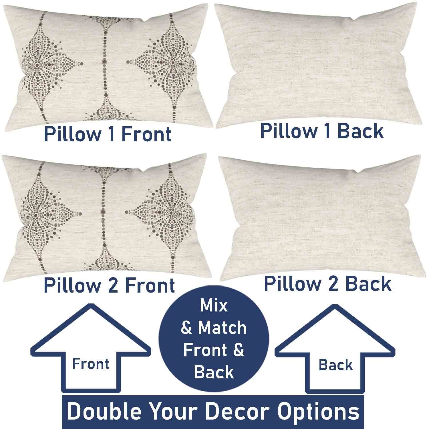 Ian & Ivy Moroccan Asymmetrical Pillow Cover Set