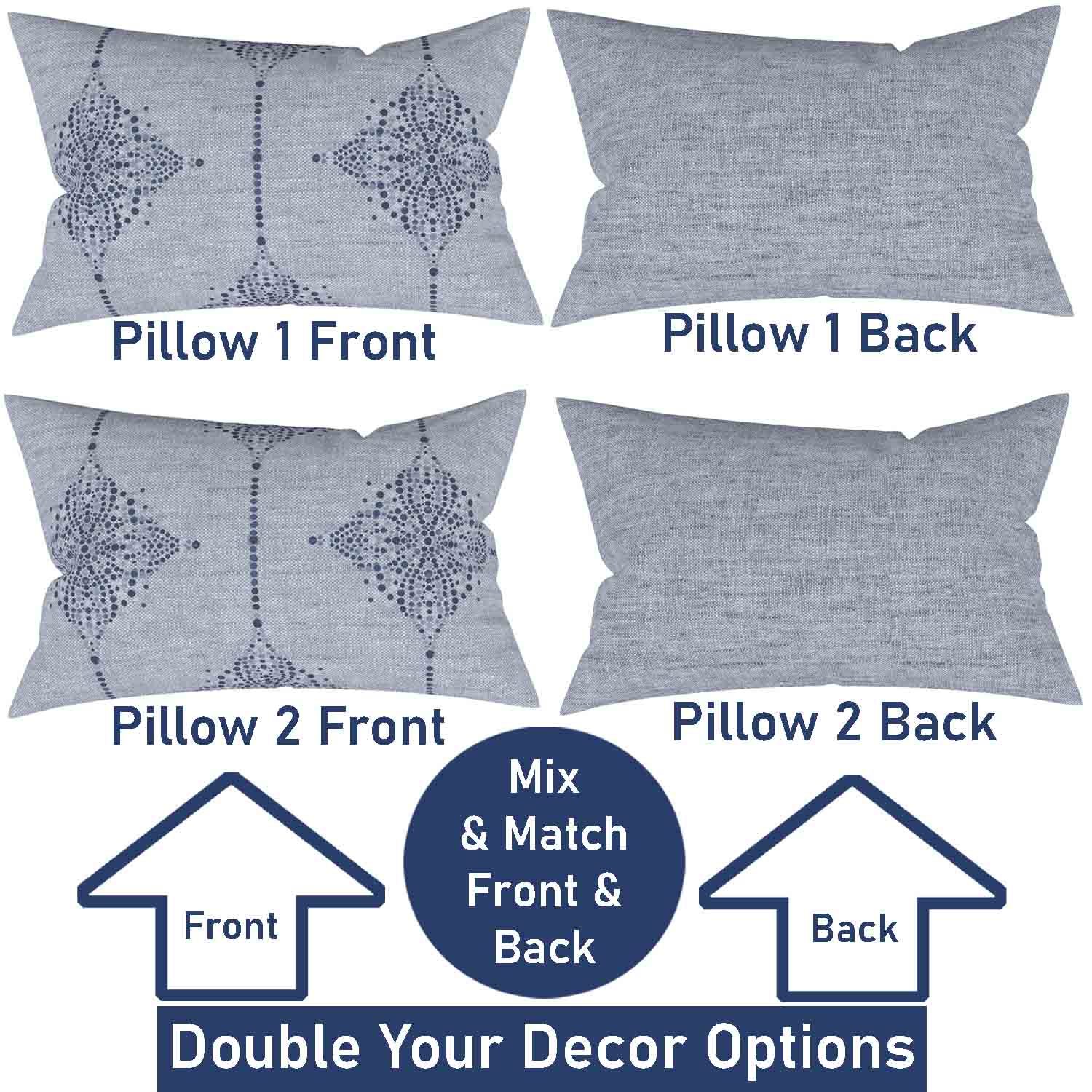 Ian & Ivy Moroccan Asymmetrical Pillow Cover Set