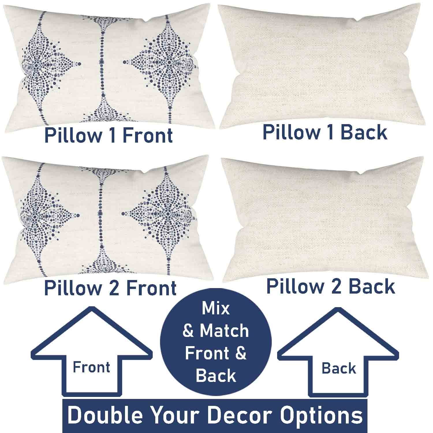 Ian & Ivy Moroccan Asymmetrical Pillow Cover Set