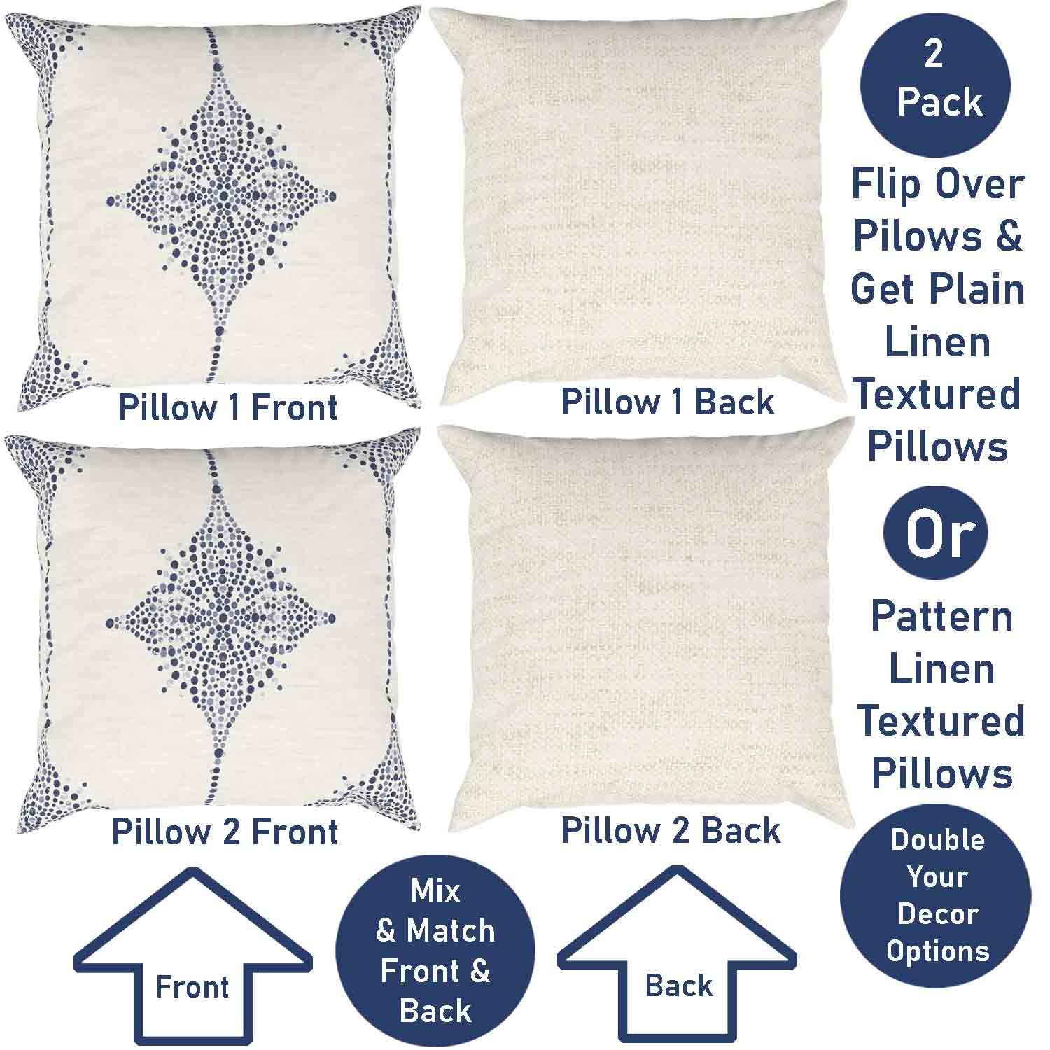 Ian & Ivy Moroccan Asymmetrical Pillow Cover Set