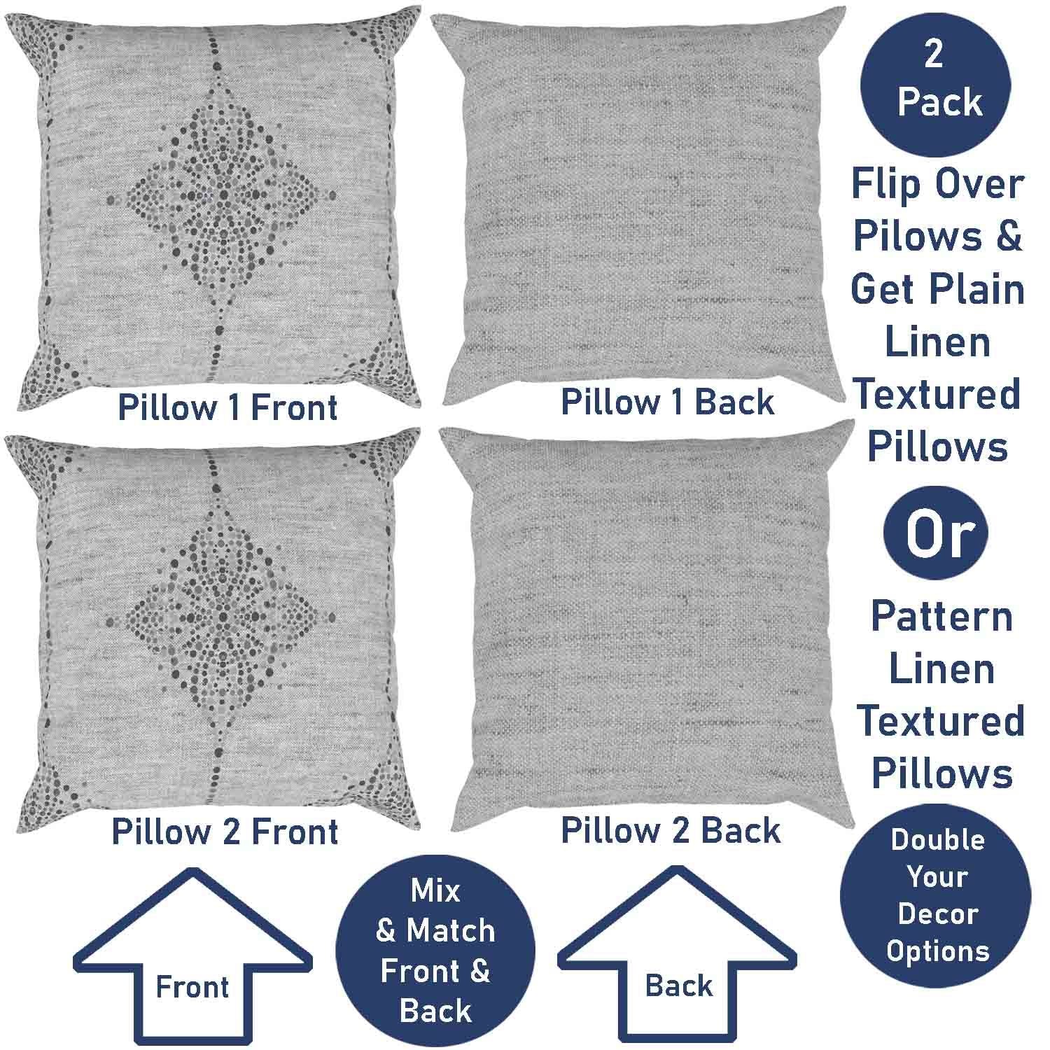 Ian & Ivy Moroccan Asymmetrical Pillow Cover Set