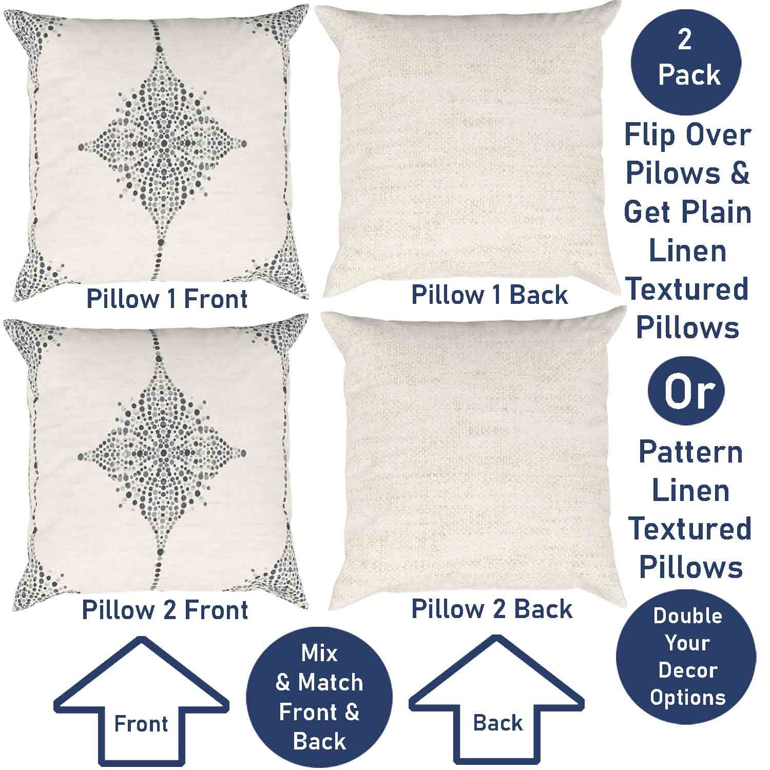Ian & Ivy Moroccan Asymmetrical Pillow Cover Set